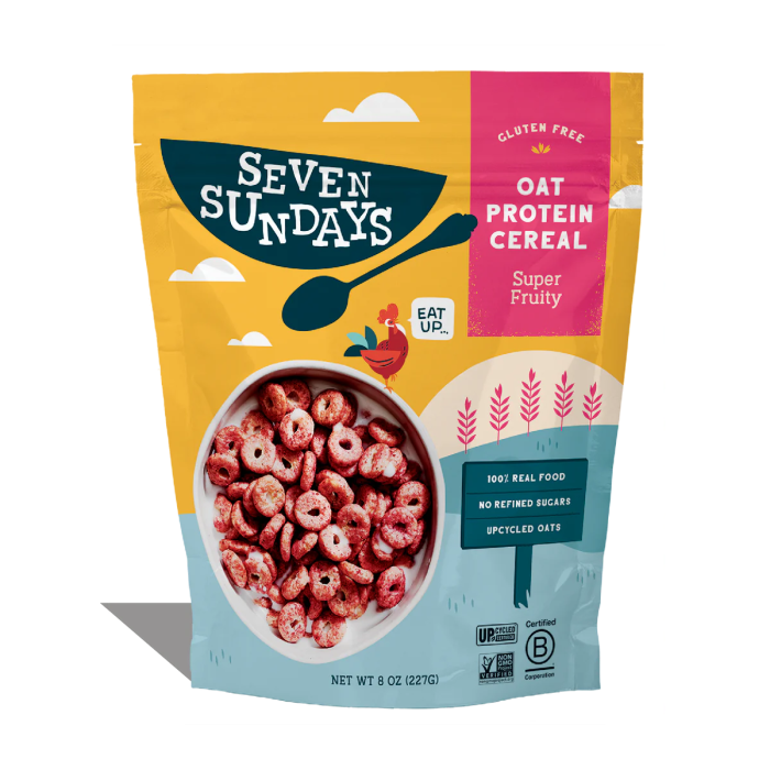 Seven Sundays Super Fruity Oat Protein Cereal - Front view