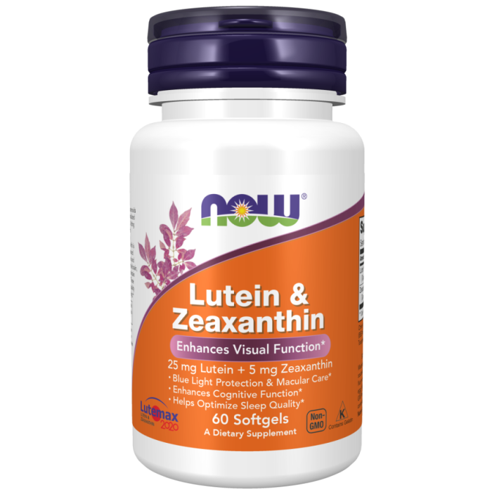 NOW Foods Lutein & Zeaxanthin - 60 Softgels