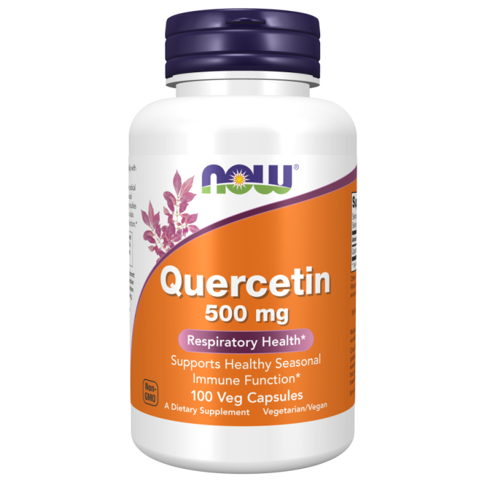 NOW Foods Quercetin 500 mg - 100 Veg Capsules