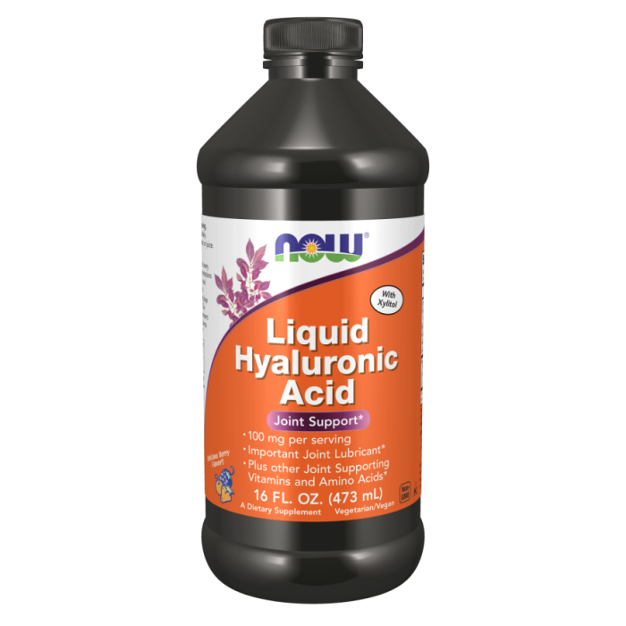 NOW Foods Hyaluronic Acid 100 mg Liquid - 16 fl. oz.