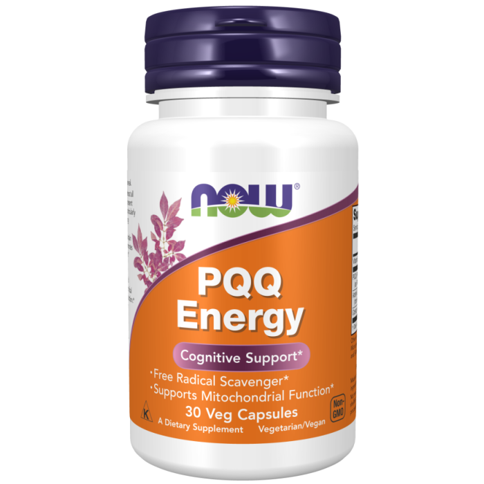 NOW Foods PQQ Energy - 30 Veg Capsules