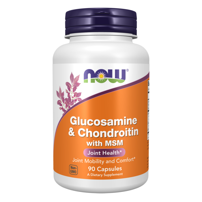 NOW Foods Glucosamine & Chondroitin with MSM - 90 Capsules