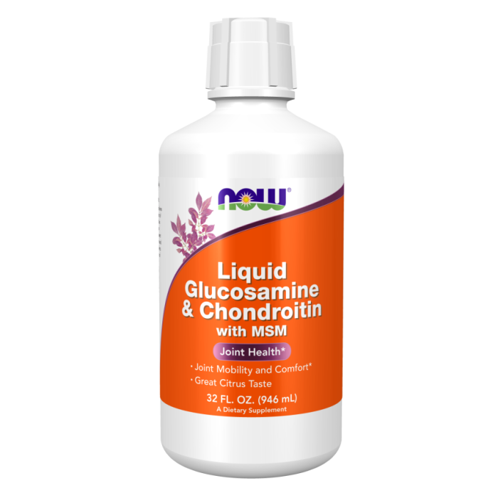 NOW Foods Liquid Glucosamine & Chondroitin with MSM - 32 fl. oz.