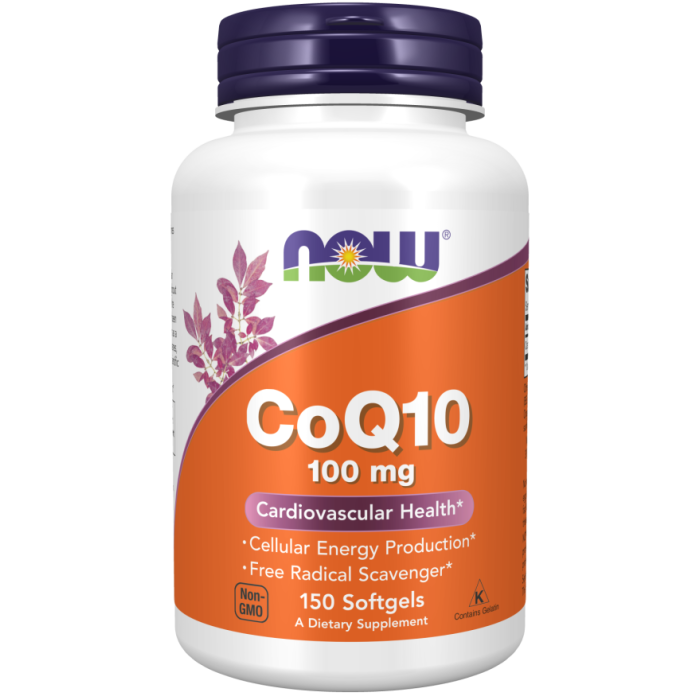 NOW Foods CoQ10 100 mg - 150 Softgels