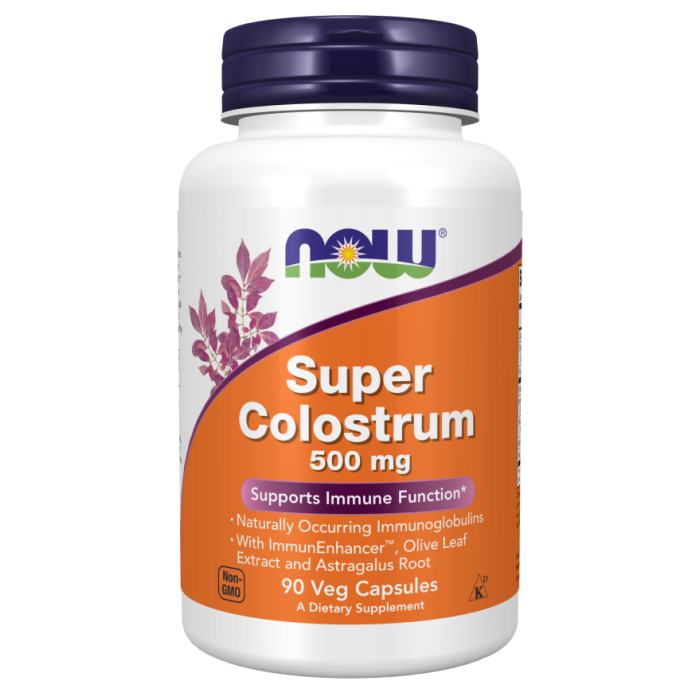 NOW Foods Super Colostrum 500 mg - 90 Veg Capsules