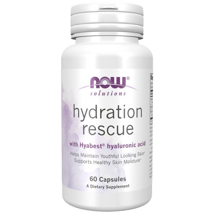 NOW Foods Hydration Rescue - 60 Capsules