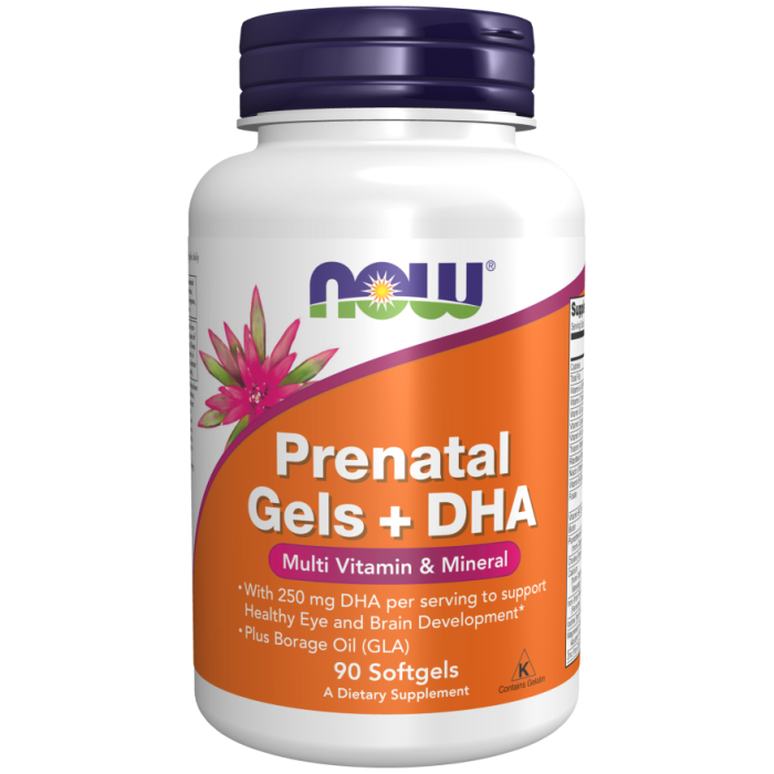 NOW Foods Prenatal Gels + DHA