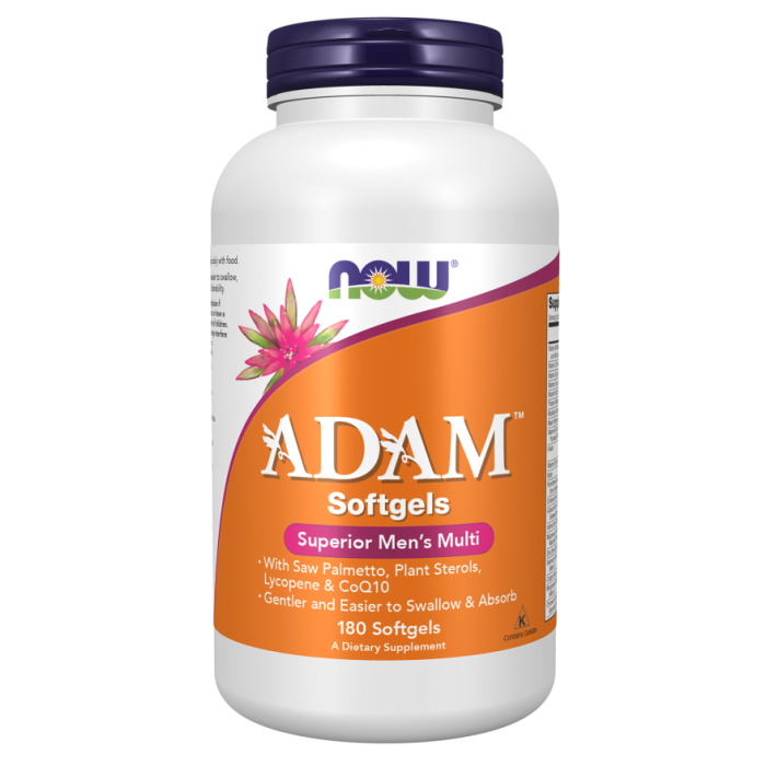 NOW Foods Adam™ Men's Multiple Vitamin - 180 Softgels