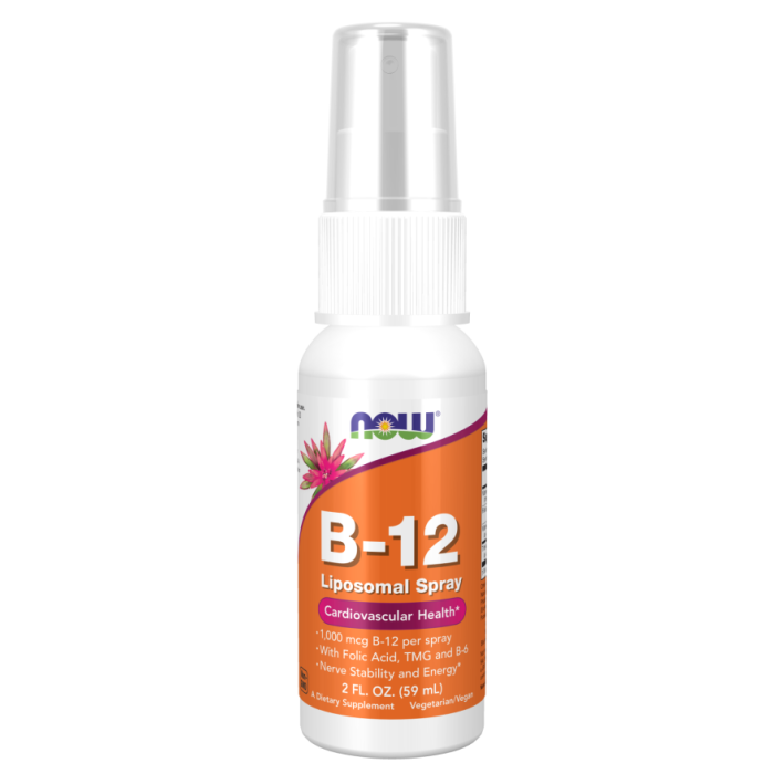 NOW Foods Vitamin B-12 Liposomal Spray - 2 fl. oz.