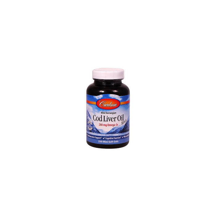 Carlson Norwegian Cod Liver Oil, 250 softgel