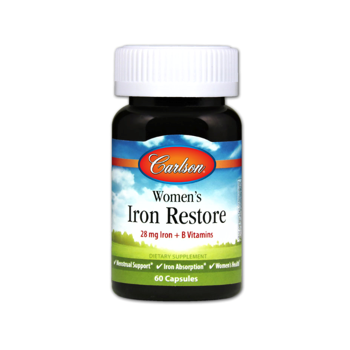 Carlson Women's Iron Restore, 60 Capsules