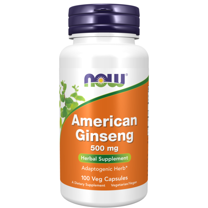 NOW Foods American Ginseng Extract - 100 Veg Capsules