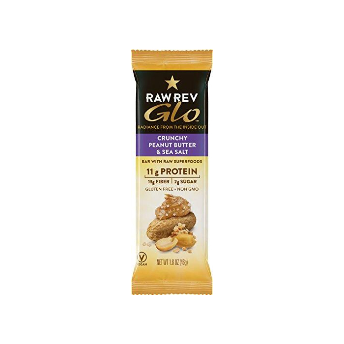 Raw Rev Glo Crunchy Peanut Butter & Sea Salt Bar