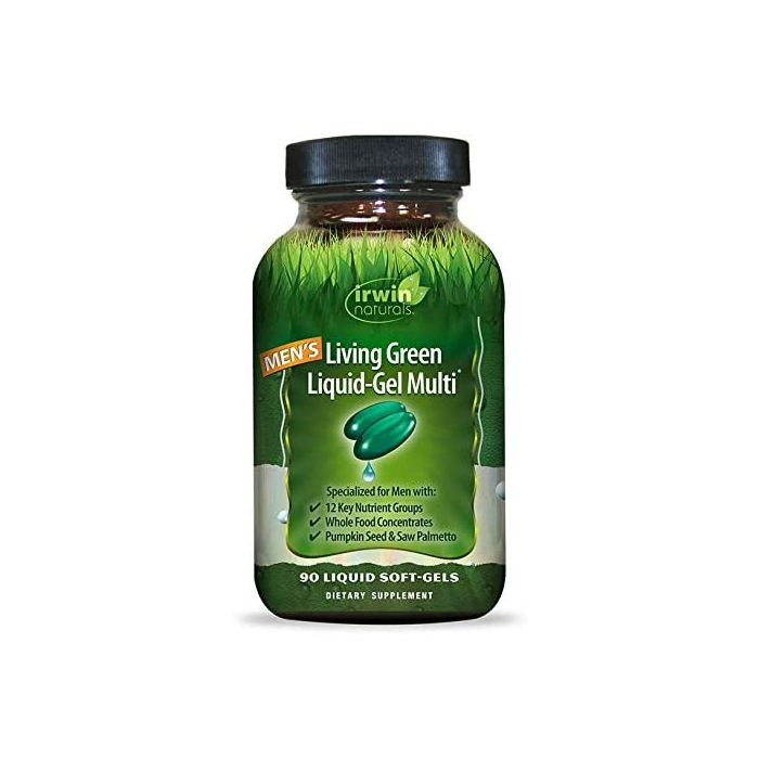 Irwin Naturals Men's Living Green Liquid Gel Multi-Vitamin, 90 Softgels