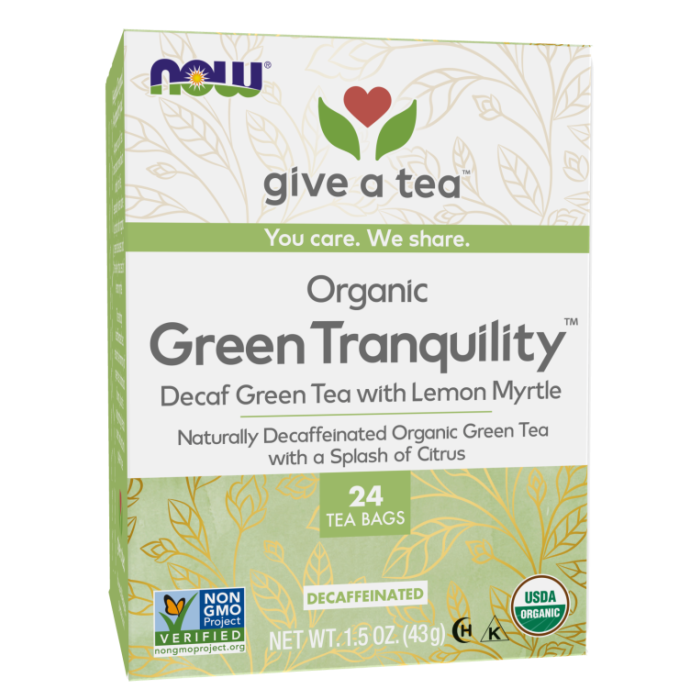 NOW Foods Green Tranquility™ Tea, Organic - 24 Tea Bags