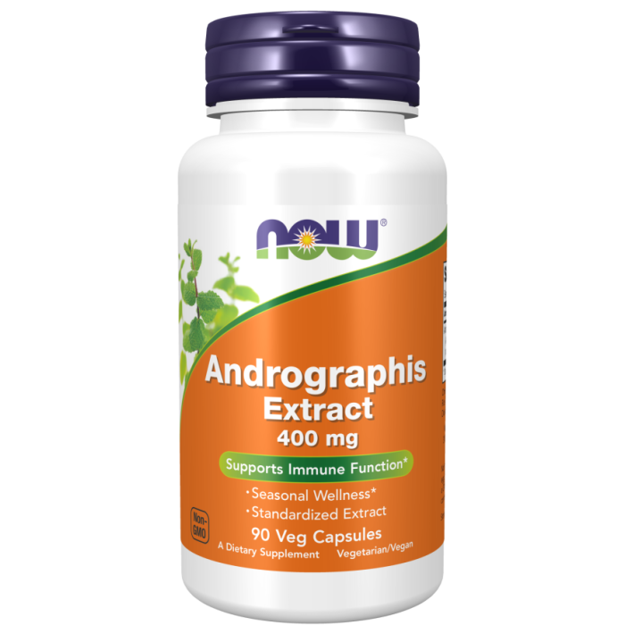 NOW Foods Andrographis Extract 400 mg - 90 Veg Capsules