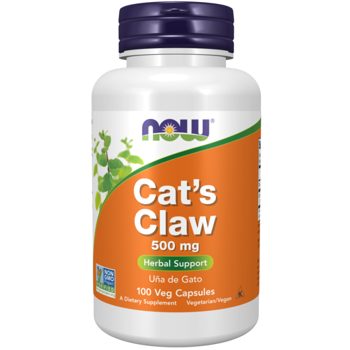 NOW Foods Cat's Claw 500 mg - 100 Veg Capsules