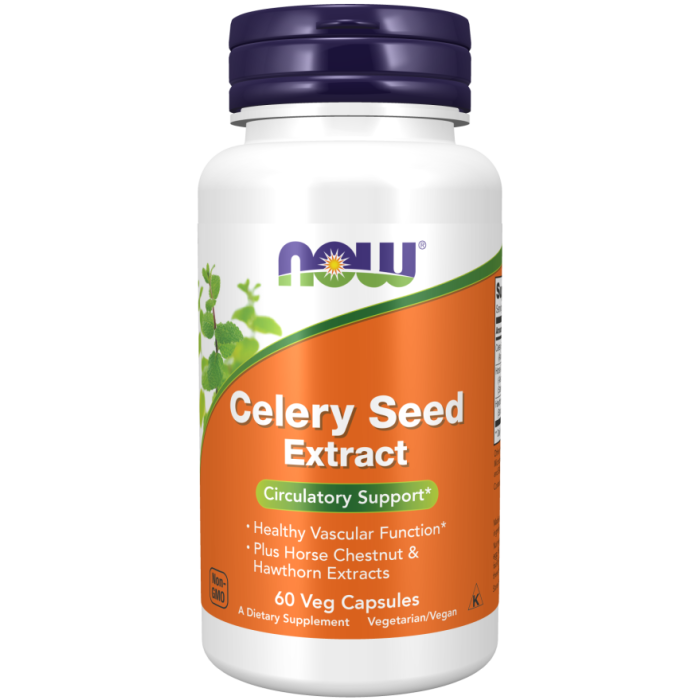 NOW Foods Celery Seed Extract - 60 Veg Capsules