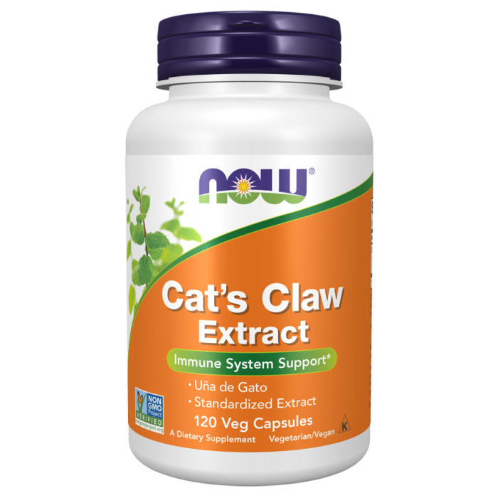 NOW Foods Cat's Claw Extract - 120 Veg Capsules