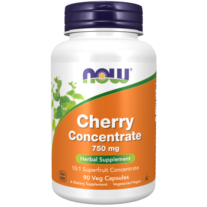 NOW Foods Cherry Concentrate 750 mg - 90 Veg Capsules