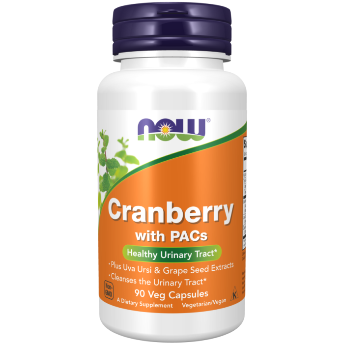 NOW Foods Cranberry with PACs - 90 Veg Capsules