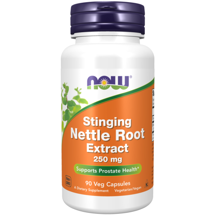 NOW Foods Stinging Nettle Root Extract 250 mg - 90 Veg Capsules