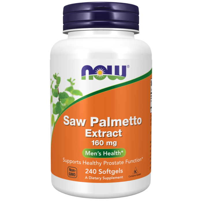 NOW Foods Saw Palmetto Extract 160 mg - 240 Softgels