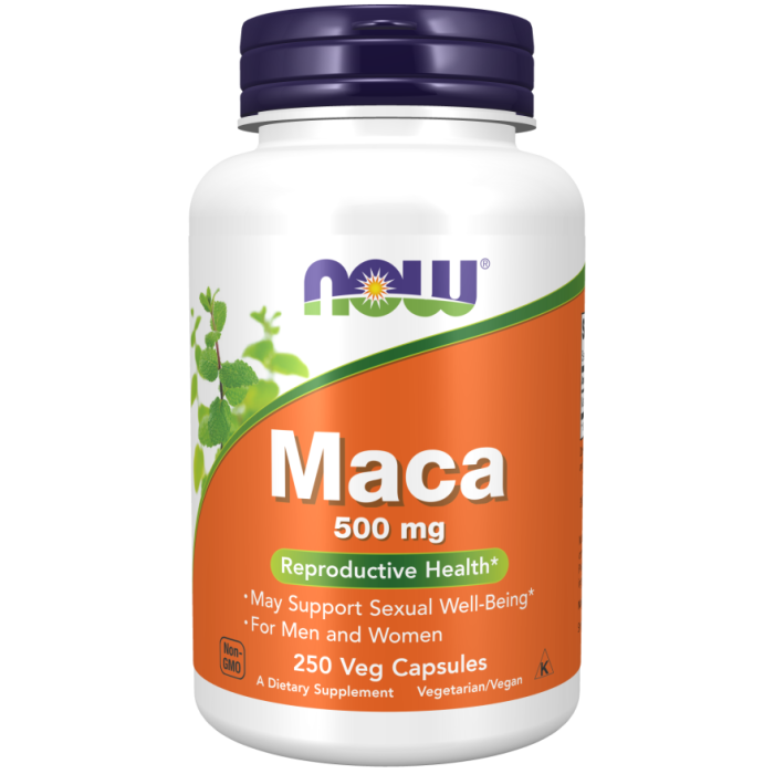 NOW Foods Maca 500 mg - 250 Veg Capsules