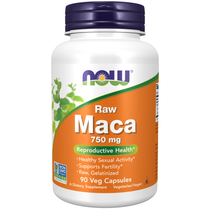 NOW Foods Maca 750 mg Raw - 90 Veg Capsules