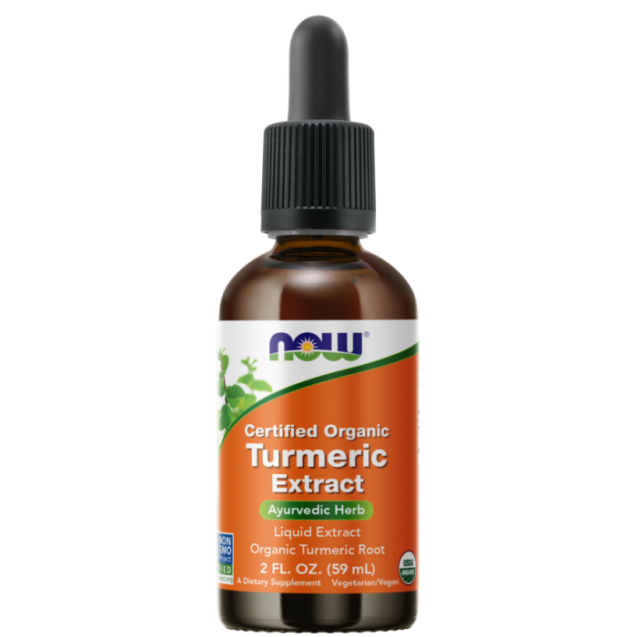 NOW Foods Turmeric Extract Liquid, Organic - 2 fl. oz.