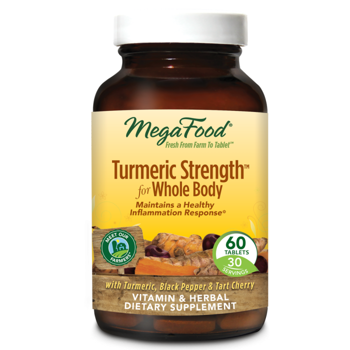 MegaFood Tumeric Strength for Whole Body, 60 Tablets