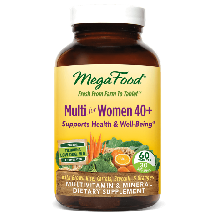 MegaFood Multi For Women 40+, 60 Tablets