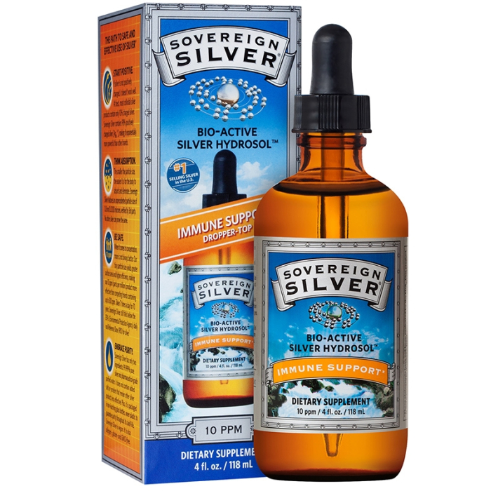 Sovereign Silver Bio Active Silver Hydrosol, Dropper Top, 4 fl. oz.