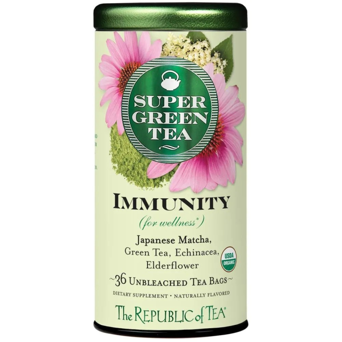 The Republic of Tea Organic Immunity SuperGreen Tea - Front view