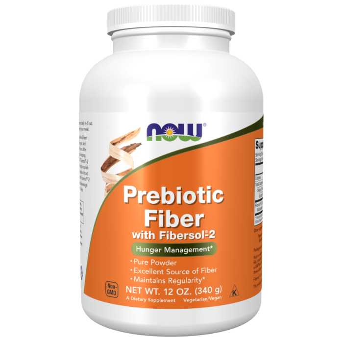 NOW Foods Prebiotic Fiber with Fibersol®-2 Powder - 12 oz.