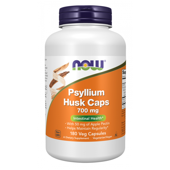 NOW Foods Psyllium Husk 700 mg - 180 Veg Capsules