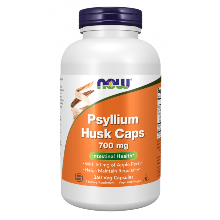 NOW Foods Psyllium Husk 700 mg - 360 Veg Capsules