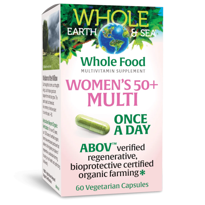 Natural Factors Women’s 50+ Once A Day Multivitamin & Mineral, 60 Vegetarian Capsules - Front view