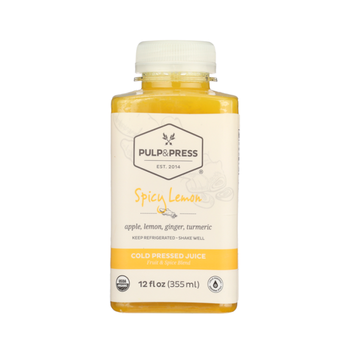 Pulp & Press Spicy Lemon Cold Pressed Juice - Front view