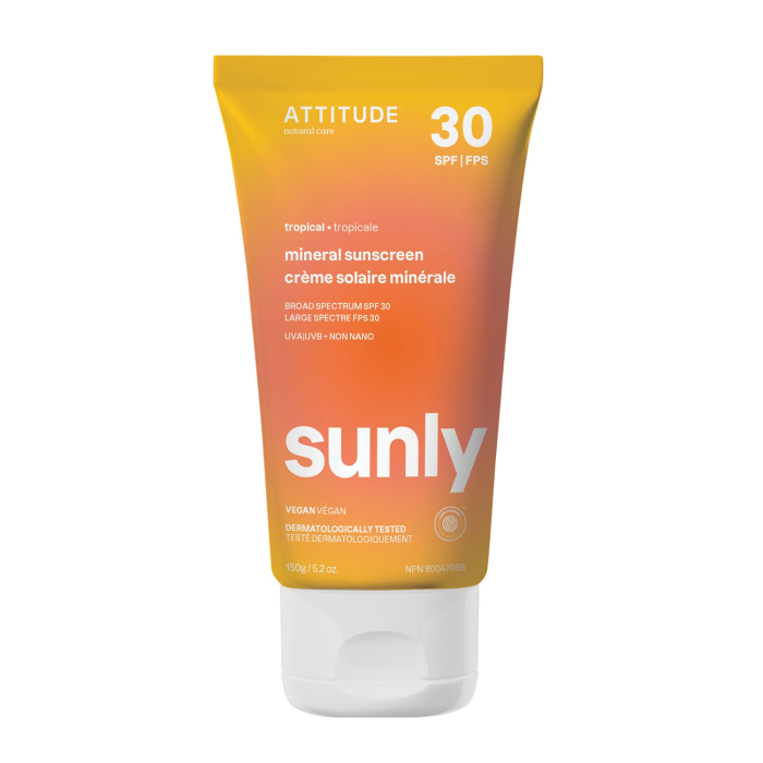 Attitude Mineral sunscreen SPF 30 Tropical - Front view