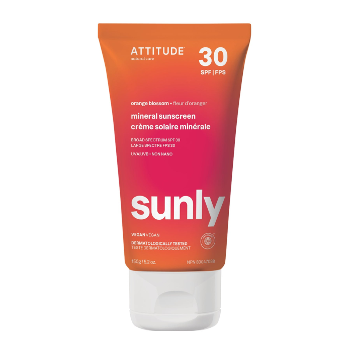 Attitude Mineral sunscreen SPF 30 Orange Blossom - Front view