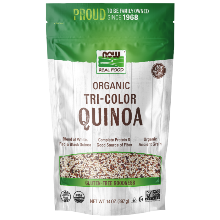 NOW Foods Tri-Color Quinoa, Organic - 14 oz.