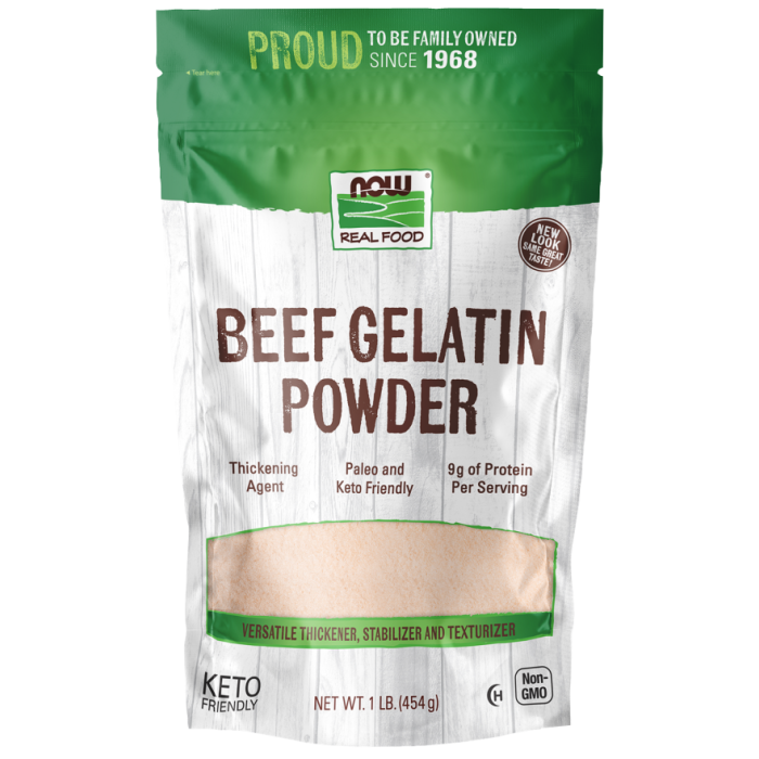 NOW Foods Beef Gelatin Powder - 1 lb.