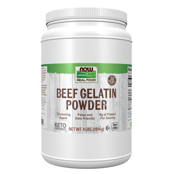 NOW Foods Beef Gelatin Powder - 4 lbs.