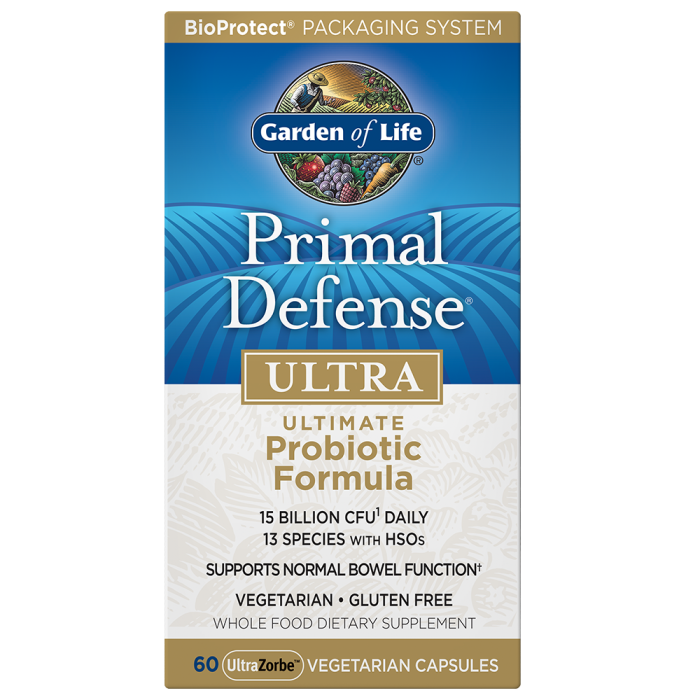 Garden of Life Primal Defense ULTRA Probiotic Formula, 60 Capsules