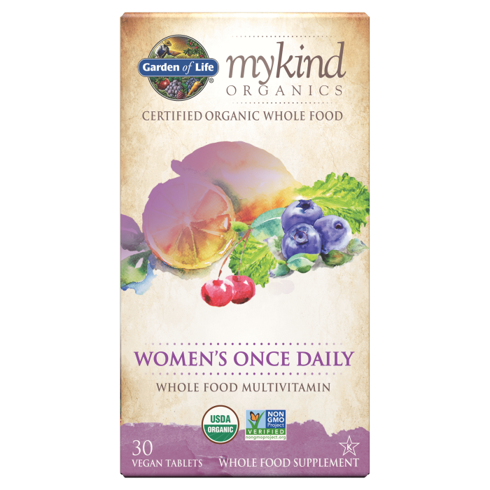 Garden of Life Organics Women's Once Daily Multi, 30 Tablets