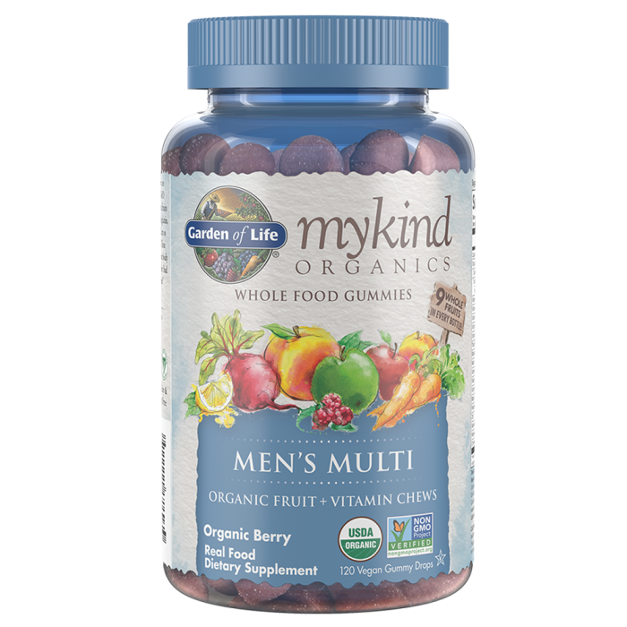 Garden of Life Organics Men's Multi, Berry Flavor, 120 Gummies