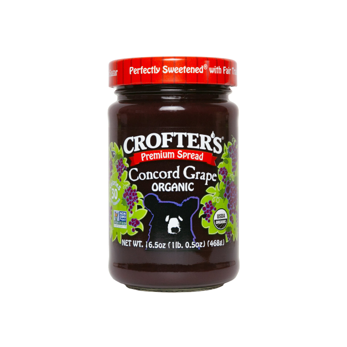 Crofter's Organic Premium Spread Concord Grape - Front view