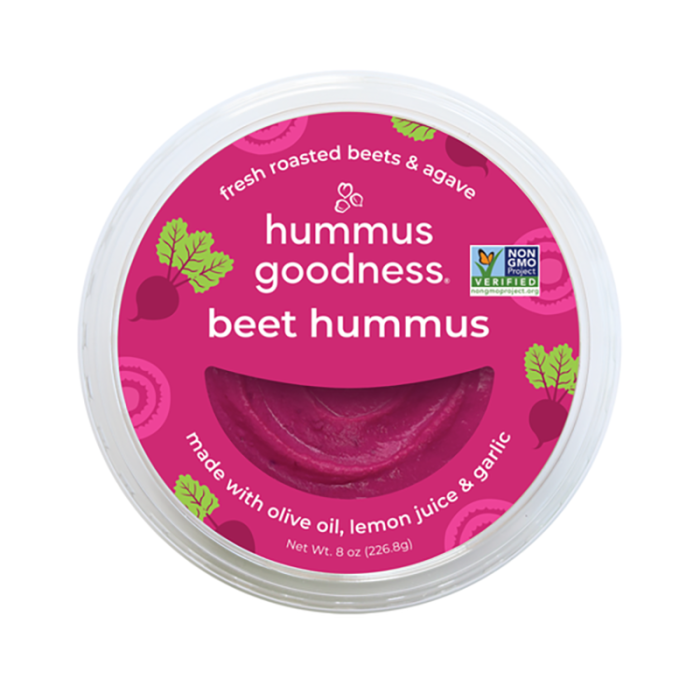 Hummus Goodness Hummus Beet - Front view