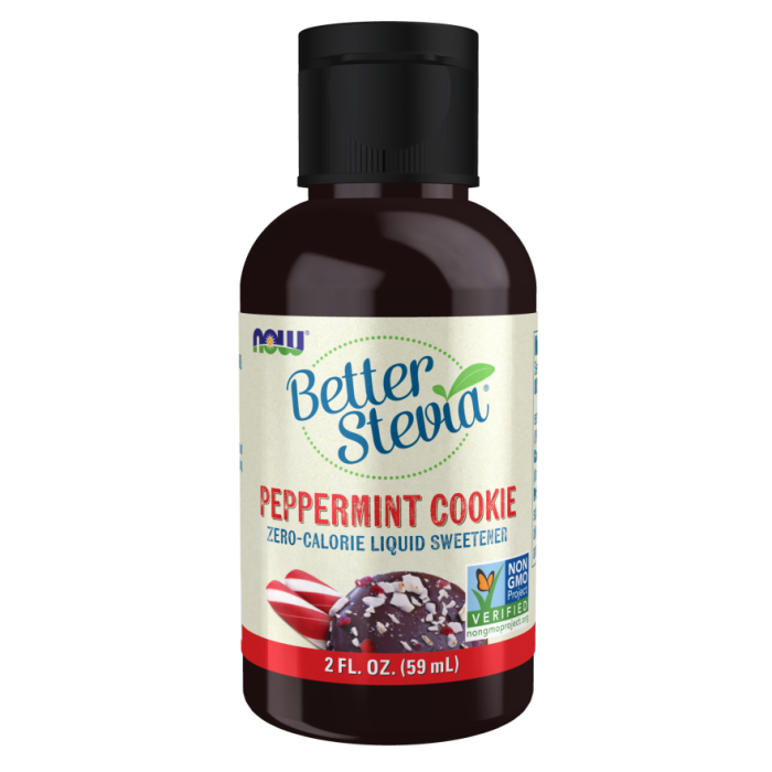 NOW Foods BetterStevia® Liquid, Peppermint Cookie - 2 fl. oz.